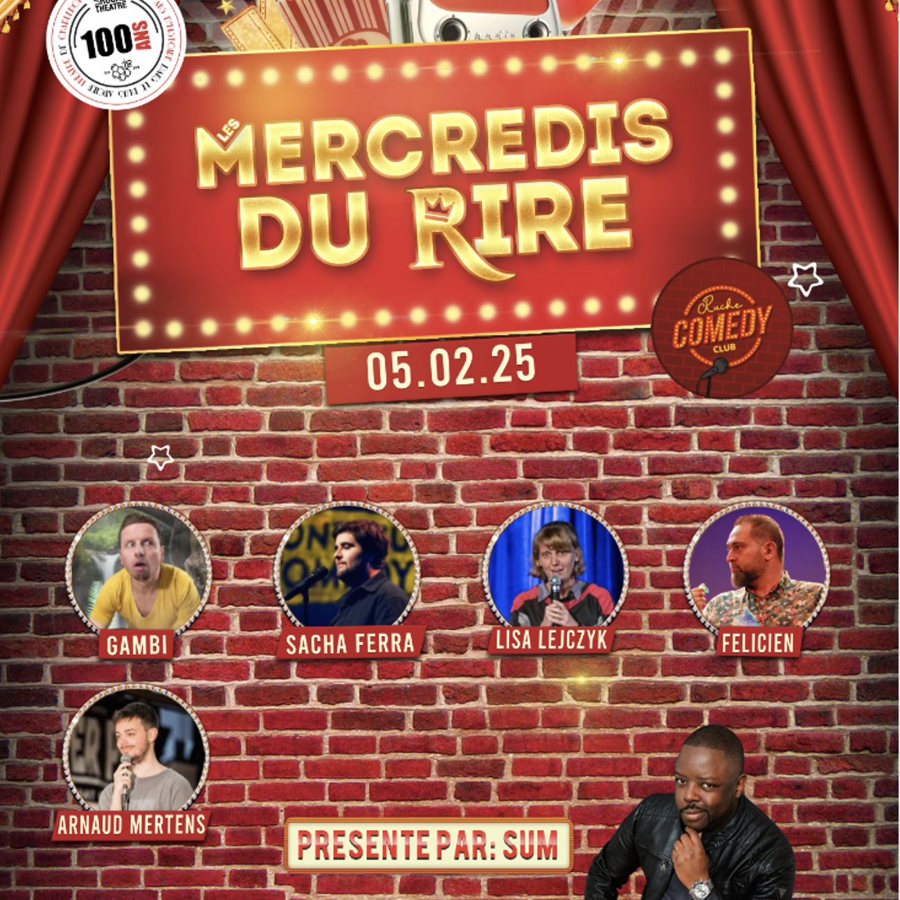 Les Mercredis du Rire Best Of Du 5 fév au 25 juin 2025